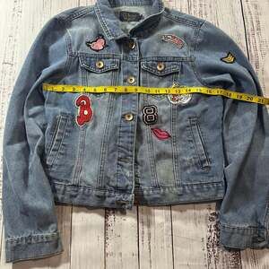 Ci Sono Women's Denim Y2k Grunge Punk Jean Jacket- Large